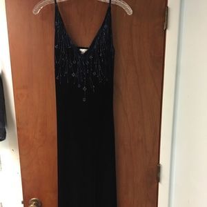 Stretch Velvet Formal Evening Gown